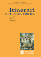 Itinerari di Ricerca Storica - Cover