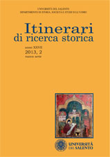 Itinerari di Ricerca Storica - Cover