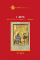 Rudiae. Ricerche sul mondo classico - Cover