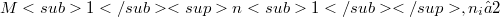 M<sub>1</sub><sup>n<sub>1</sub></sup>, n_i≥ 2